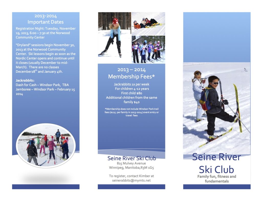 SRJ Ski Club Brochure 2013